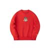 Anta Life Series Lion Dance Print Pullover Long Sleeve Sweatshirt Unisex Tops Red 152318716-1
