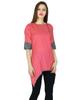 Indian Pink Kurti Top Designer Kurta Women Rayon Casual Top Tunic