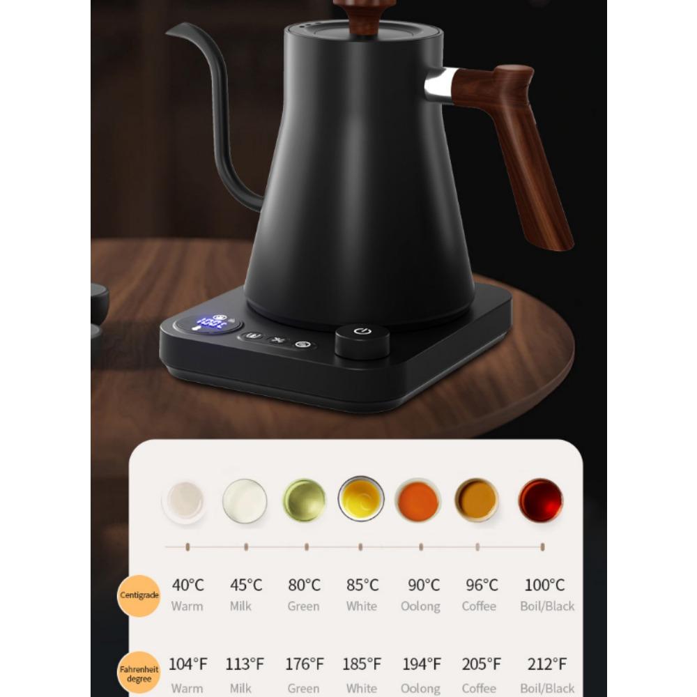 Intelligent Thermostatic Electric Kettle, Hand Brewing Kettle, Coffee Pot, Gooseneck Kettle