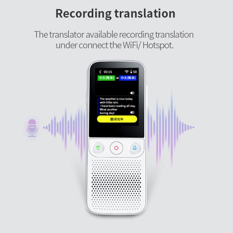 T10 Pro 138 Language Translator Smart Translator Offline In Real Time Smart Voice Translator Portable Traduttore Offline