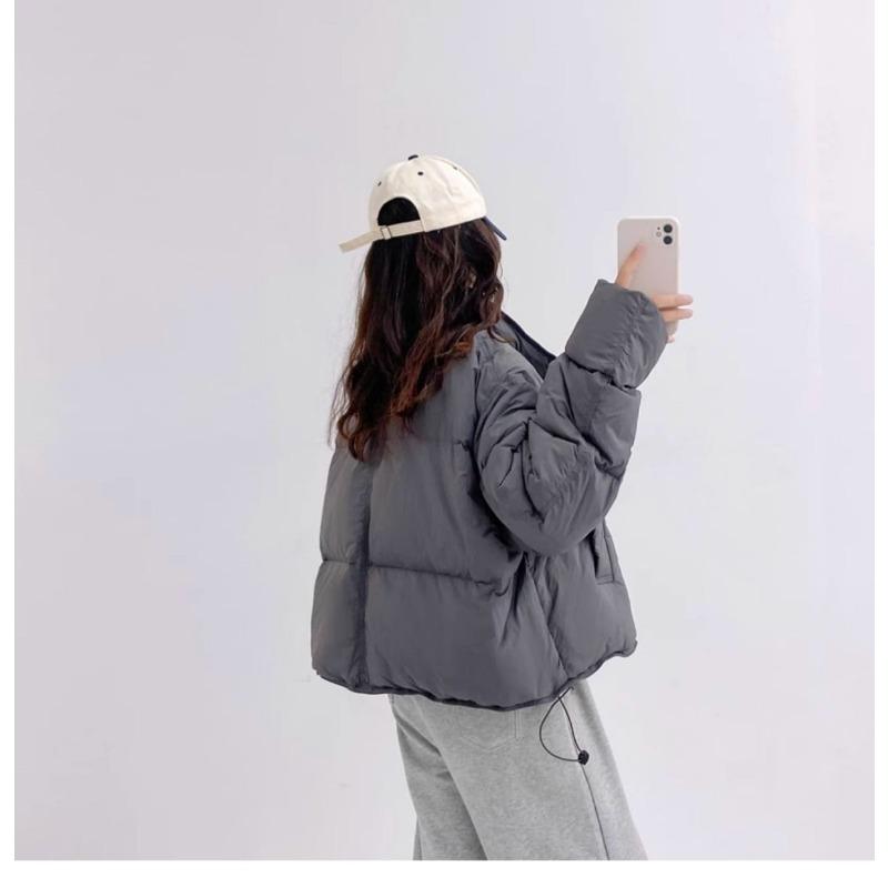 Off Season Short Women Down Cotton Coat Winter Fashion Thicken Padded Jacket Korean Trendy