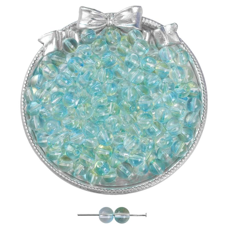 2000Pcs Crystal Glass Beads Jelly Bubble Loose Spacer Beads for DIY Necklace Bracelet Jewelry Making