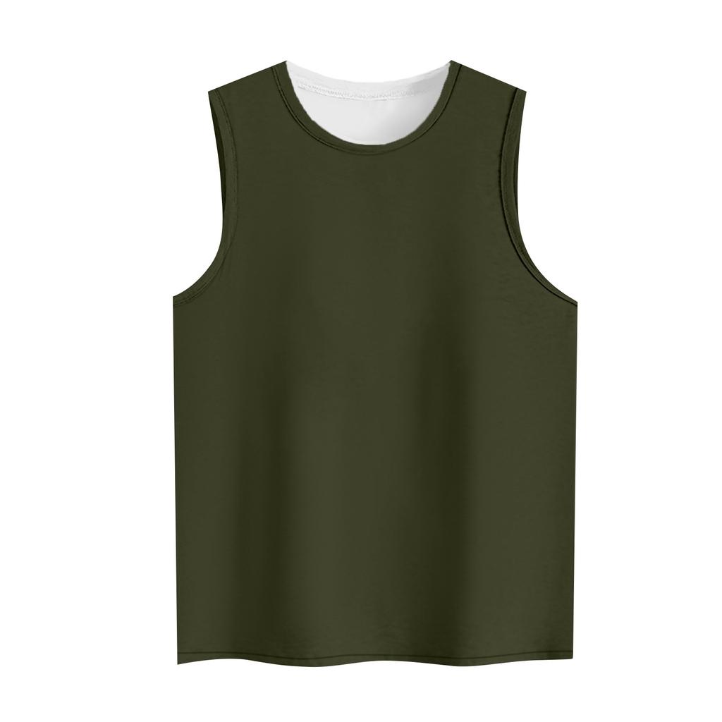 Ladies Casual Loose Sexy Sleeveless Round Neck Shirt Elastic Vest