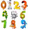 1PC Animal Number Foil Balloons Kids Child Party Birthday Wedding Decor