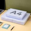 Plastic Storage Box For Office Supplies Large Capacity Transparent A4 Paper Storage Case Desktop Storage Organization