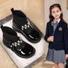 Autumn New Girls' Martin Socks, Short Boot Leather Shoes