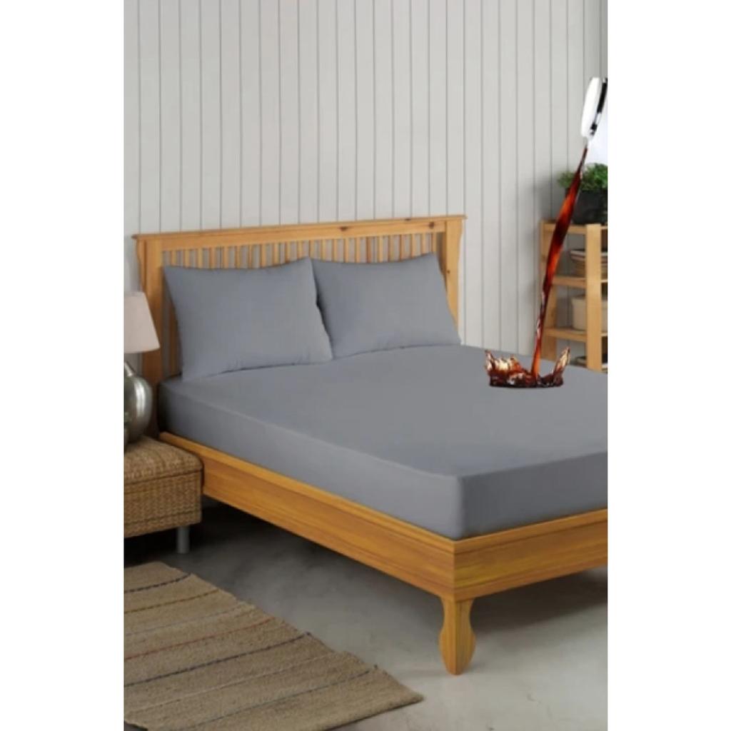 Micro Fitted Full Edge Water Liquid Proof Mattress Protector Mattress Protector Sheet Single Double King Size (16 Different Sizes)