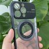 Applicable To IPhone 15 Leakage Mark Magnetic Plating Mobile Phone Case Apple 14 Full-pack Lens Protection Case