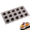 Silicone Flex Mini Muffin Pan, Silicone Mold, Cupcake Mold, Non-Stick Cake Mold, Confectionery Mold, Chocolate Mold, DIY, Sweets, 15 Pieces