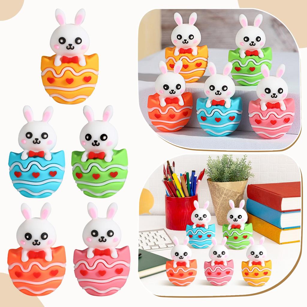 Easter Bunny Ornaments And Animal Figurines For Easter Table Decorations Easter Bunny Figurines Easter Egg Fillers
