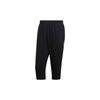 3/4 Woven Tapered Training Running Pants Men Bottoms Black DQ3107