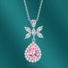 BELLA BOX Paraiba Pear Shape Pendant Necklace Multiple Colour Fashion Wedding Engagement Jewelry