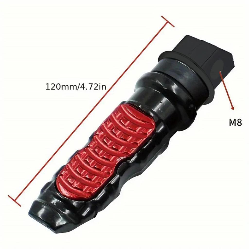 Aluminum Motorcycle Rear Passenger Foot Pegs Pedals Footrest Scooter Foot-Peg Motorbike Pedal Modification 2pcs /set
