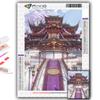 5D DIY Chinese Style Building Cross Stitch Rhinestones Diamond Drawing Embroidery Mosaic Home Decor