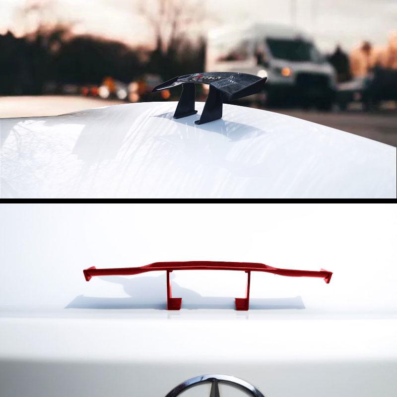 Car Rear Spoiler Mini Spoiler Wing Small Tail Emblem Sticker Decoration For Tesla Model 3 Model S Model X Y Roadster Performance