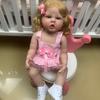 3D Skin Soft Touch Full Silicone Body 55 CM Reborn Baby Doll For Girl Birthday Gift Bath Toy