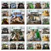 3D Tiger Print Home Bedding Clothes Soft Duvet Cover Set Children Single Size Comforter Cover Suit Microfiber Bed Sets
