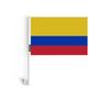 Drapeau Voiture - Colombie - 14 X 21 Cm - 20 Pièces - Polyester - Mât En Plastique