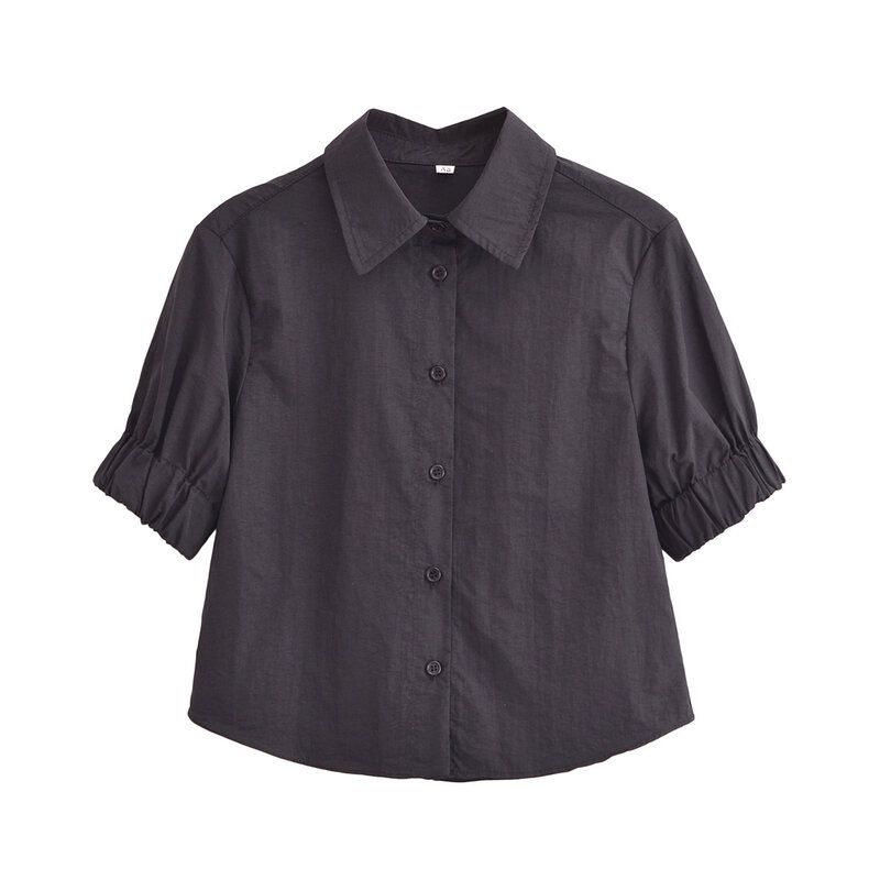 Fashion Style 2024 Summer New Arrival Women's Clothing Stylish All-Matching Short Shirt Wide Hem Midi Dress 2731067