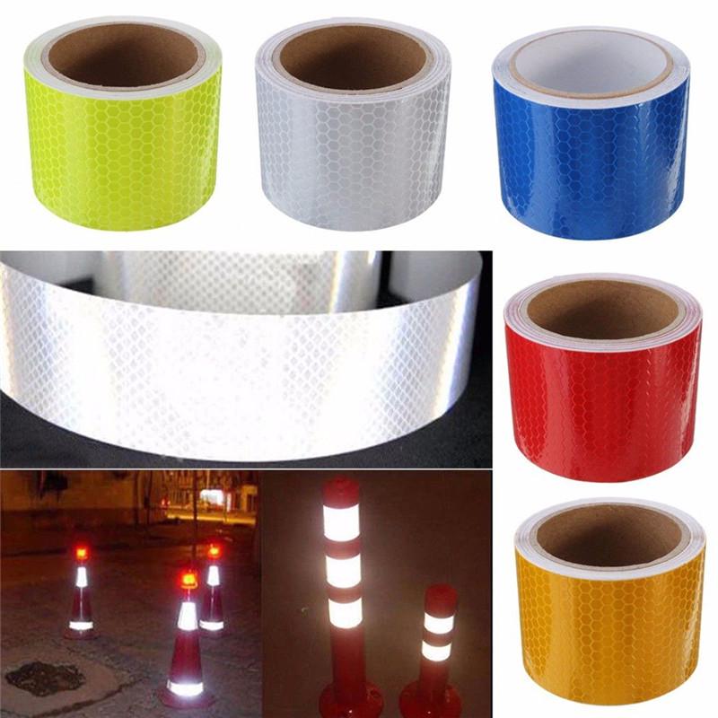 Safety Caution Reflective Tape Warning Tape Sticker Self Adhesive Tape 5Cm X 1M