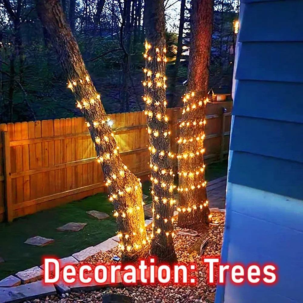 20m 10m Remote Control 8 Function LED Fairy Lights USB String Lights Christmas Garland New Year Wedding Party Garden Decoration