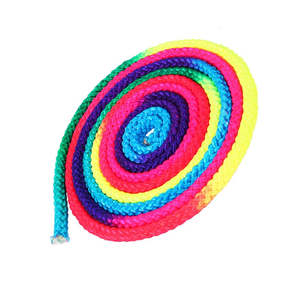 Rainbow Color Rhythmic Gymnastics Rope Solid Competition Arts Training Rope