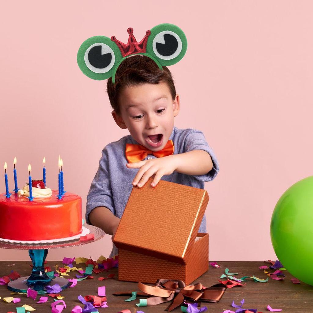 Frogs Headbands Cosplay Crown Headwear Hairbands Headwear Makeup Washing Face Hairbands Birthday Party