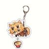 Cute Genshin Impact Acrylic Keychain Yoimiya Kazuha Kamisato Ayaka Rosaria Figures Pendant Keyring Ornament