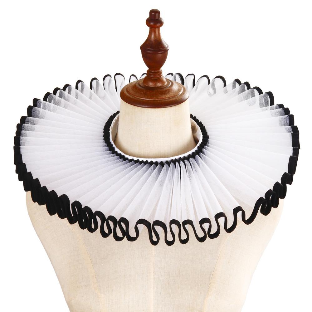 Elegant Renaissance False Collar Detachable Retro Ruff Collar Collar Accessory