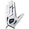 Mizuno Double Grip Golf Left 5MJML401 Men's Glove, Hand, White/Blue, 23cm,