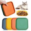 4 Square Colors Feeding Bowl Cat Food Bowl Fatigue-free Bowls For Wet And Dry Food For Kittens And Short-legged Cats