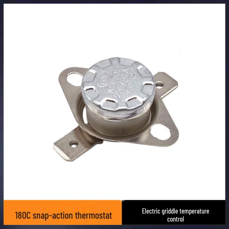 KSD301 180-185°C Snap-Action Thermostat for Crepe Maker & Steamer