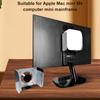 Metal Under Desk Mount for Apple Mac Mini M4 Metal Monitor Holder Wall Mount Stand Space-Saving Bracket Computer PC Accessories