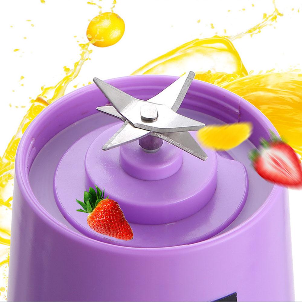 Mini Portable Blender Milkshake Cup With USB Rechargeable 6 Blades Mini Fruit Juice Mixer Shake Take Juice Cup