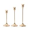 Подсвечники комплект латунный золотой подсвечник набор свадебный стол декоративный изысканный подсвечник подставка для вечеринки ужин