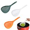 Colander Spoon Strainer Slotted Spoon Plastic Noodle Scoop Long Handle Skimmer Spoon Pasta Strainer