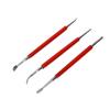 3Pcs Dotting Pen Dual Front Wide Range Application Durable Sculpture Shaper for Modeling Carving