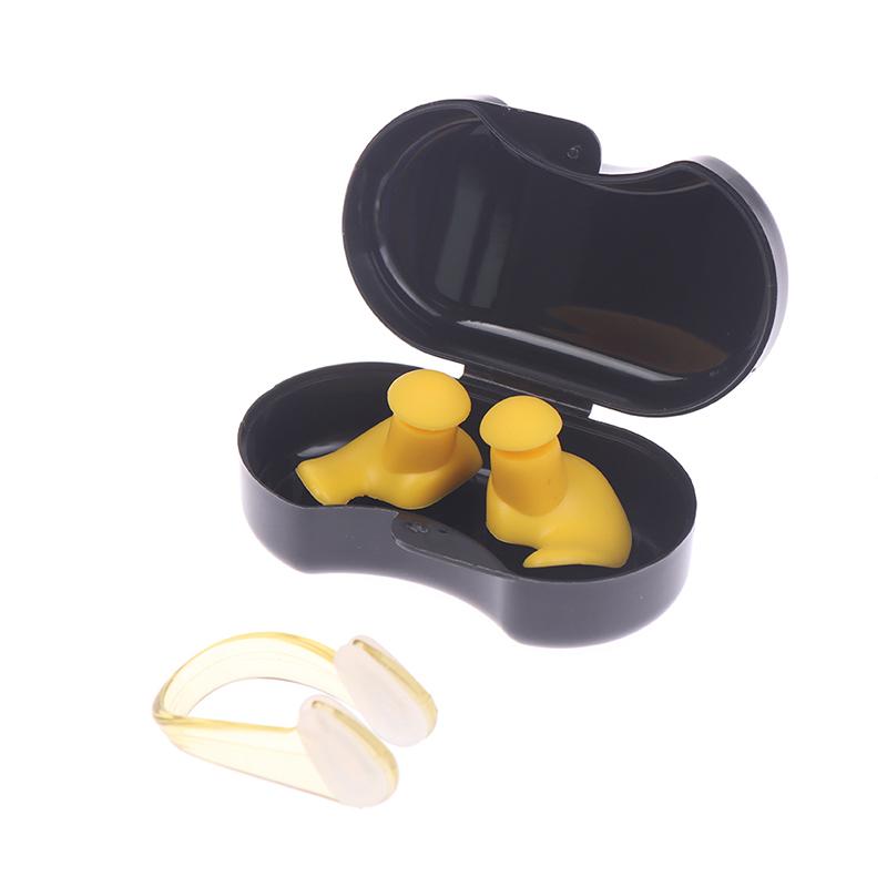 Summer Swimming Earplugs Nose Clip Silicone Waterproof  Diving Ear Plugs