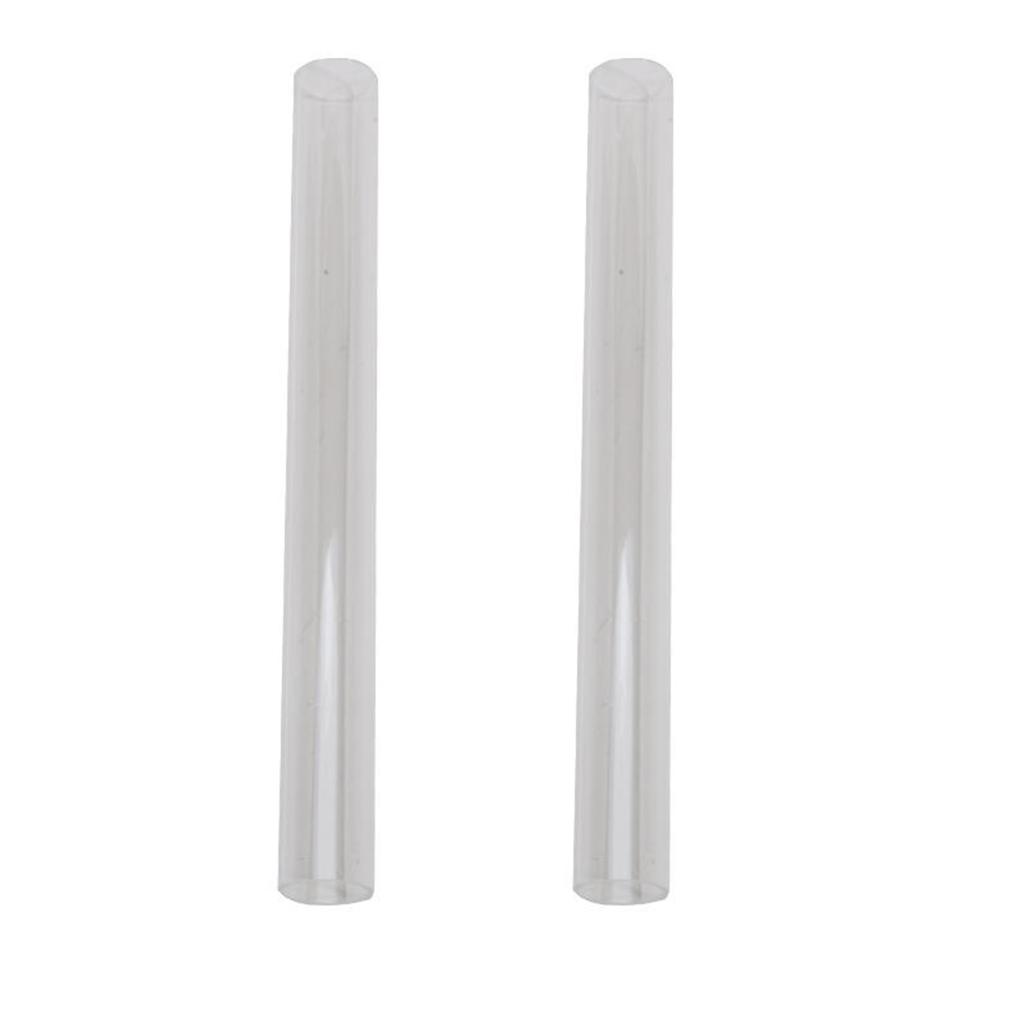 2PCS Clear Acrylic Rolling Pin Solid Clay Round Tube Roller Clear Clay Rolling Pins for Diy Art Craft