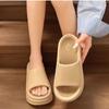 Summer Couple Indoor Home Bathroom Bath Thick Bottom Wear-Resistant Slip-on Slippers
