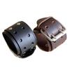 Cool Faux Leather Bracelet Men Women Punk Fashion Belt Wristband Jewelry Gift
