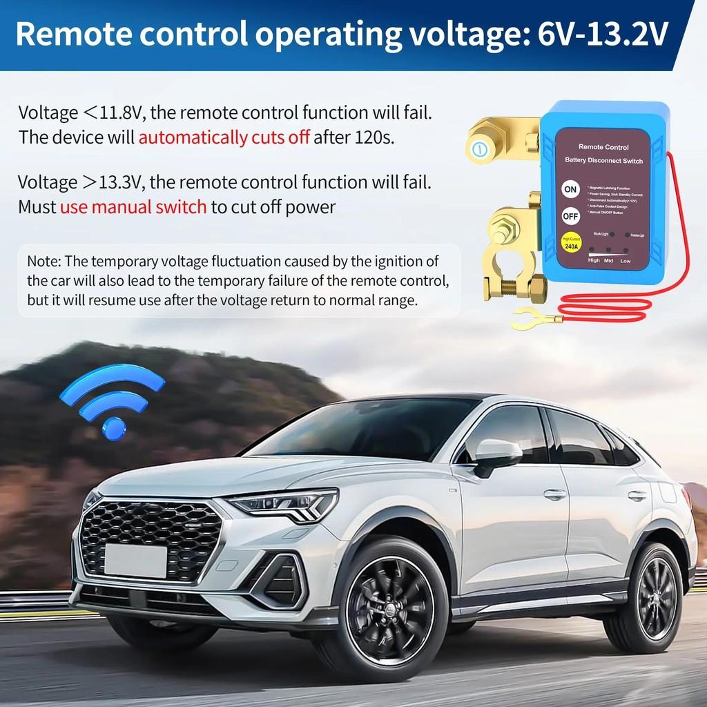 12V Automobile Battery Remote Control Power Cut Off Switch Car Main Power Switch Anti Leakage Protection Device