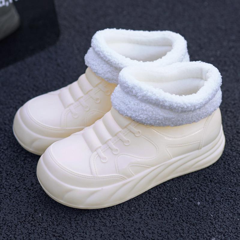 Low-top Women's Rain Shoes Non-slip and Waterproof Fashion Kitchen Rain Shoes Women's Rubber Shoes Rain Boots Adult Women's Shoes Inner Height
