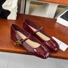 Fashionable and Comfortable Spring Round Head One Strap Mary Jane Shallow Mouth Red Single Shoes Female