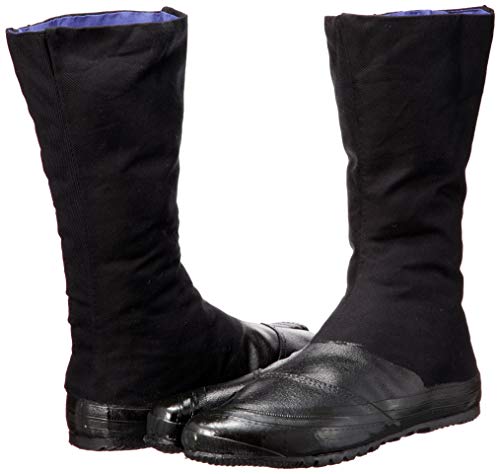 Kokos Nobuoka Work Tabi, Practical Underground Tabi, 12 Tabs, Waterproof, Black, 28 Cm