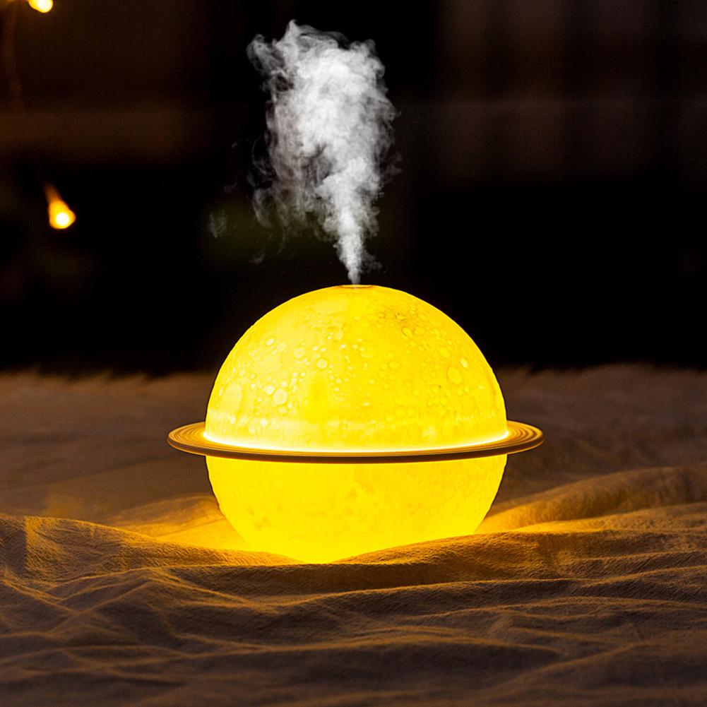Essential Oil Diffusers Large-capacity with LED Light 3D Moon Aroma Diffuser Relieve Fatigue for Friends Family Relatives Gifts