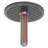 Bicycle Carbon Fiber Headset Top Cap Headset Cap Cover with Titanium Alloy Screw for Mountain Road Bike