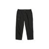 Originals Solid Color Mid Waist Loose Straight Leg Casual Pants Men Bottoms Black HK9889