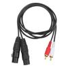 Dual Male To Dual XLR Female Cable 1.5m OFC HiFi Dual XLR Female Adapter Microphone Cord for