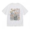 Women's Comfortable Breathable Classic T-Shirt Flower Collection Graphic Tee
